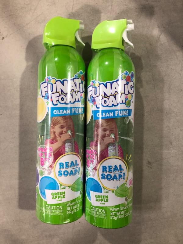 Photo 3 of [2pc] Funatic Foam 550ML Can - Soap Foam - Green - Ages 3+