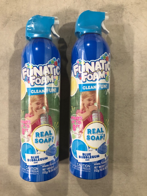 Photo 2 of [2pc] Funatic Foam Blue Bubble Gum - Soap Foam - Ages 3+