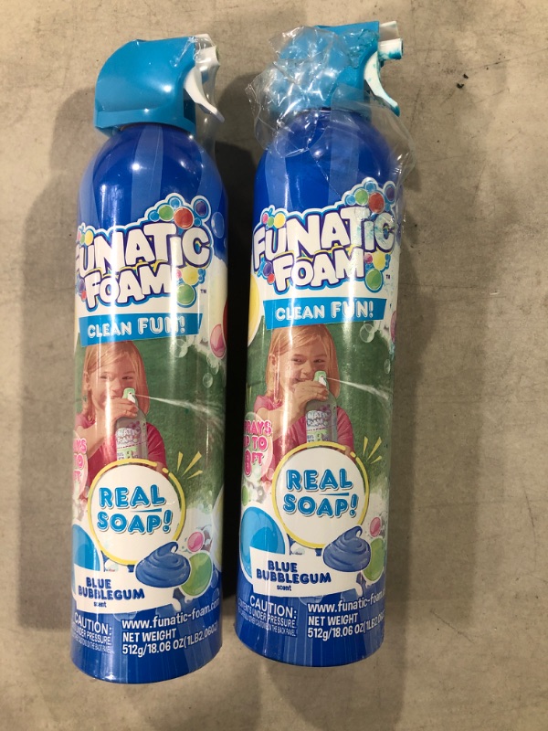 Photo 2 of [2pc] Funatic Foam Blue Bubble Gum - Soap Foam - Ages 3+