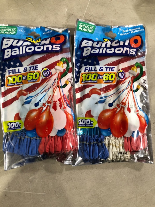 Photo 1 of 2 packs of Bunch O Balloons  - Red/White/Blue