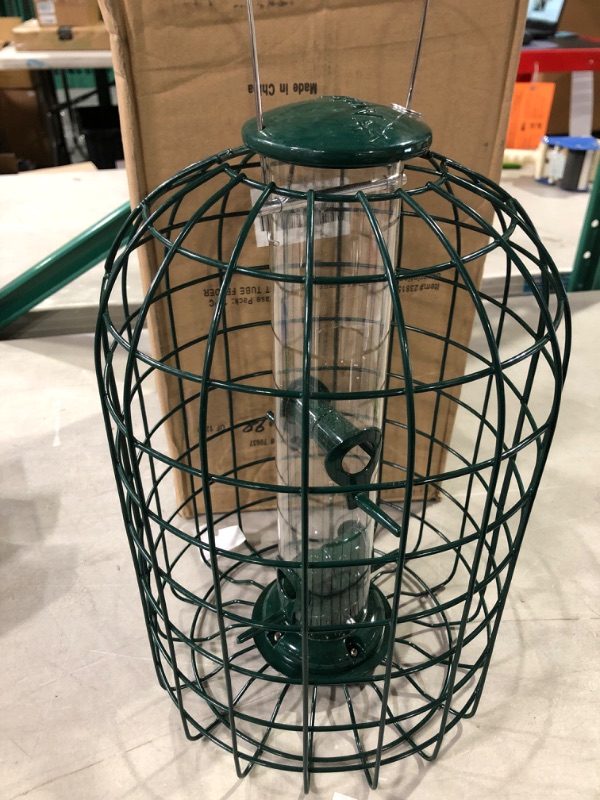 Photo 2 of Audubon Squirrel Proof Caged Tube Feeder 9 Diameter X 1