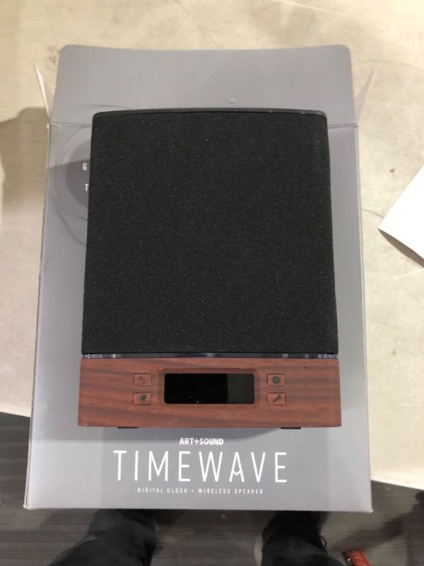 Photo 2 of Art+Sound Timewave Clock Bluetooth Speaker