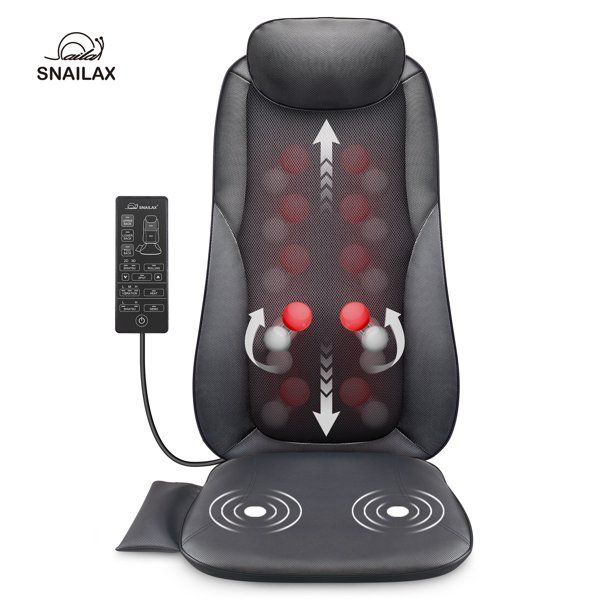 Photo 1 of Snailax Shiatsu Back Massage Seat Cushion, 2D/3D Modes Back Massager Chair with Soothing Heat, Kneading Massage Chair Pad, Back Massage Cushion for Back Gifts for Women/Men/Dad/Mom, Christmas Gift
