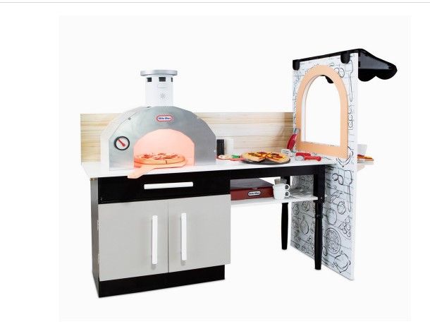 Photo 1 of Little Tikes Real Wood Pizza Restaurant Roleplay Pizza Kitchen Cook and Serve with Realistic Lights & Sounds and