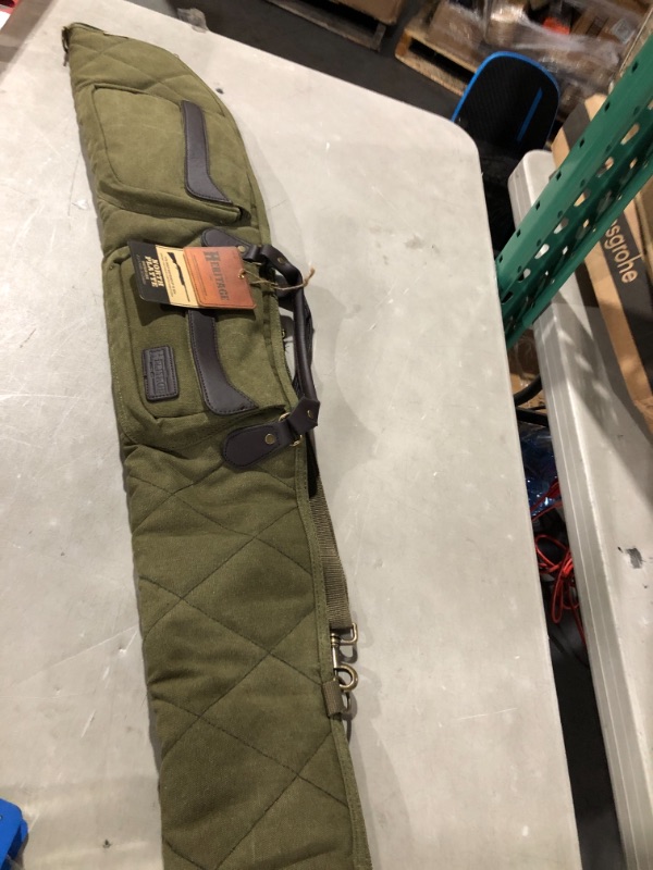 Photo 2 of Allen Company - North Platte Heritage Series - Vintage Set - Rifle Case / Shotgun Case / Takedown Case / Backpack / Range Bag / Gun Sling (36 / 48 / 52 inches) - Olive Green Shotgun Case, 52 inches