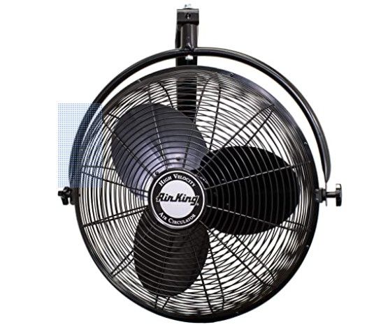 Photo 1 of Air King 9020 1/6 HP Industrial Grade Wall Mount Fan, 20-Inch,Black