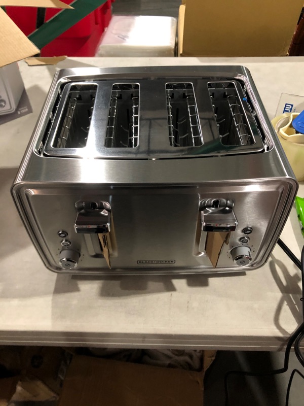 Photo 2 of BLACK+DECKER 4 Slice Toaster - Stainless Steel - TR4900SSD