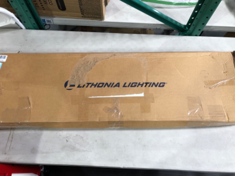 Photo 3 of Lithonia Lighting FMFL 30840 CAML OA 4-Foot LED Cambridge Linear Flush Mount, 2800 Lumens, 120 Volts, 35 Watts, Damp Listed, Oak