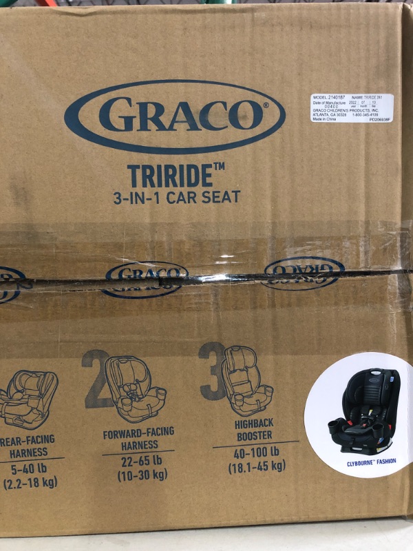 Photo 4 of Graco TriRide 3-in-1 Car Seat, Infant to Toddler Car Seat with 3 Modes
07/13/2022 manufacture date 