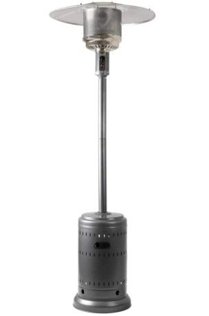 Photo 1 of Amazon Basics 46,000 BTU Outdoor Propane Patio Heater with Wheels, Commercial & Residential - Slate Gray