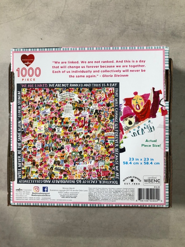 Photo 2 of EeBoo Women March Jigsaw Puzzle for Adults 1000 Pieces