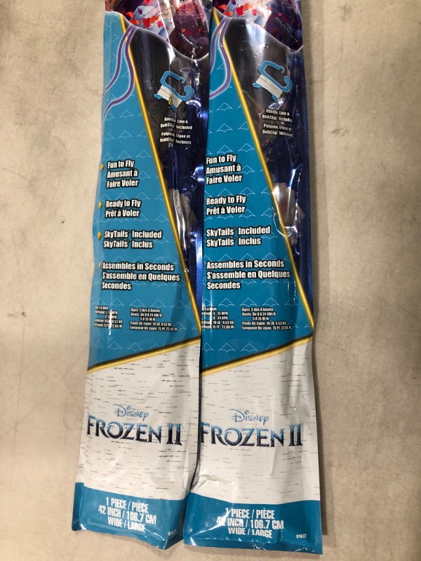 Photo 4 of [2x] SkyDelta 42 Licensed Poly Delta Kite, 42 Inches Wide Frozen II