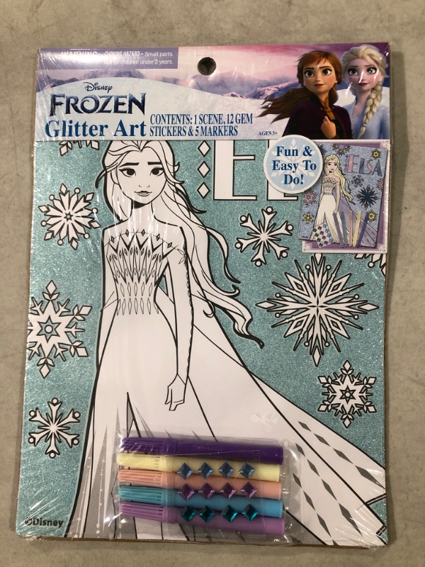 Photo 1 of Disney's Frozen: Glitter Art Scene with Gems and Stickers