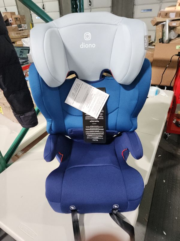 Photo 3 of Diono Cambria 2 XL 2022, Dual Latch Connectors, 2-in-1 Belt Positioning Booster Seat, High-Back to Backless Booster with Space and Room to Grow, 8 Years 1 Booster Seat, Blue NEW! Blue