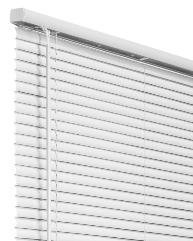 Photo 2 of CHICOLOGY Blinds for Windows, Mini Blinds, Gloss White, 46"W X 48"H (Commercial Grade)