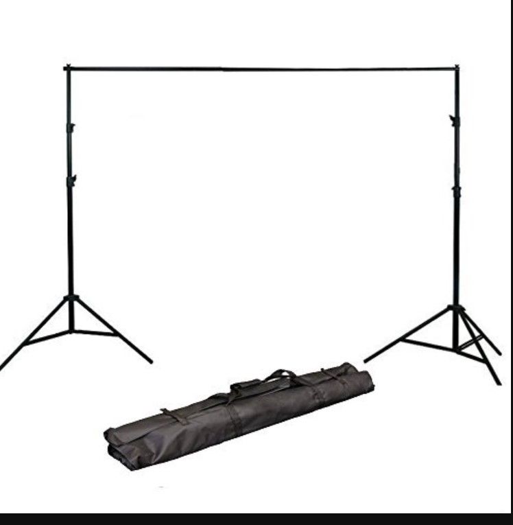 Photo 1 of Adjustable Background Backdrop Support Stands Photography Backdrop Crossbar Frame Kit