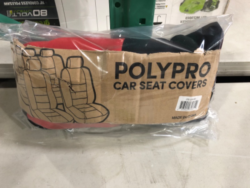 Photo 1 of BDK PolyCloth Car Seat Covers 2-Tone Split Bench Easy Wrap