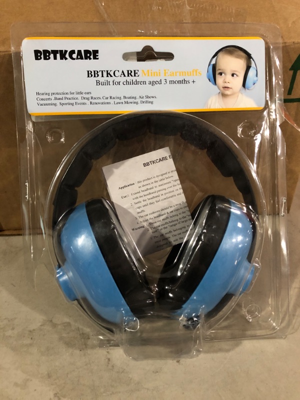 Photo 1 of Noise Cancelling Headphones for Kids, Babies Ear Protection Earmuffs Noise Reduction for 0-3 Years Babies, Toddlers, Infant (Blue)