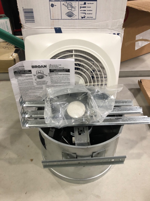 Photo 1 of Broan-NuTone 504 Ventilation Fan, 10-Inch 330 CFM 8.0 Sones, White