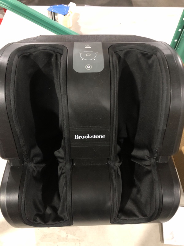 Photo 3 of Brookstone Therasqueeze Foot, Calf Massager | Rolling Massage | 4 Massage Programs|Adjustable tilt