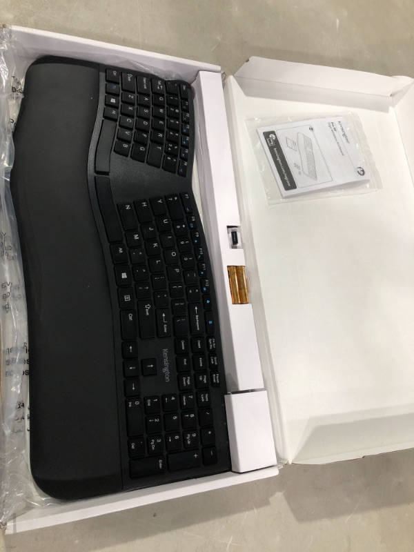 Photo 2 of Kensington Pro Fit Ergonomic Wireless Keyboard - Black (K75401US)