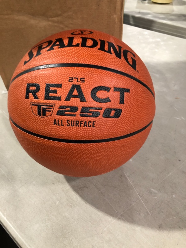 Photo 2 of Spalding React TF-250 Indoor-Outdoor Basketball Intermediate Size 6, 28.5" Basketball