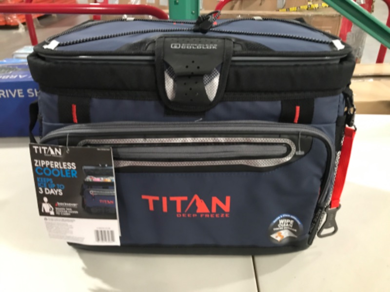 Photo 2 of Arctic Zone Titan Deep Freeze Zipperless Hardbody Coolers - Sizes: 9, 16, 30 and 48 Can - Colors: Navy, Moss, Process Blue, Pine, Citrus, Gray, Blue Lagoon Blue 30 Can