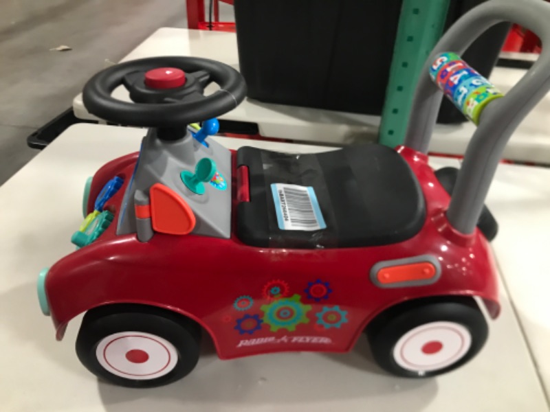 Photo 3 of Radio Flyer Busy Buggy, Sit to Stand Toddler Ride On Toy, Ages 1-3, Red Kids Ride On Toy