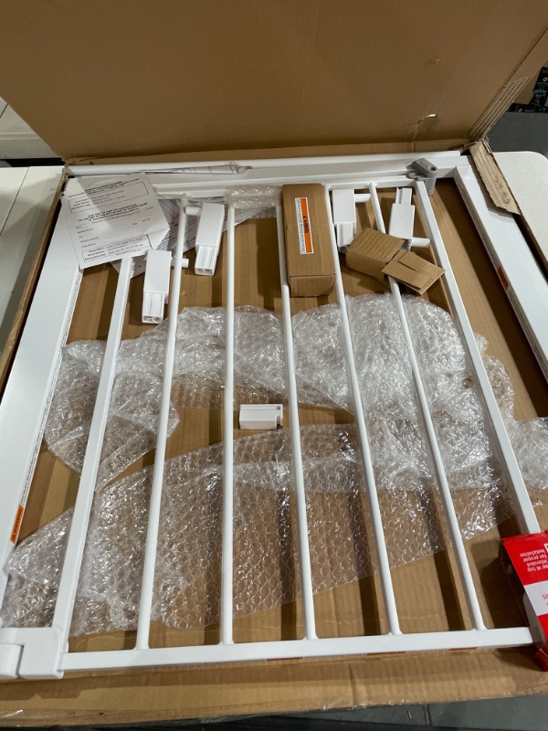 Photo 1 of Safety 1st Easy Install 28" Walk Thru Gate, Fits Between 29" and 38" 38x28 Inch (Pack of 1) Original Size White