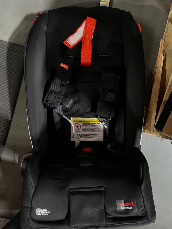 Photo 2 of Diono Radian 3R, 3-in-1 Convertible Car Seat, Rear Facing & Forward Facing, 10 Years 1 Car Seat, Slim Fit 3 Across, Jet Black Radian 3R Fits 3 Across Black Jet