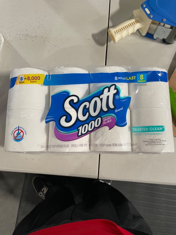 Photo 2 of Scott 1000, Toilet Paper, 8 Rolls
