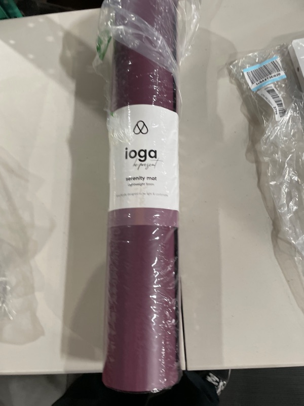 Photo 1 of ioga Premium Natural Rubber Yoga Mat, eco Friendly Thick Wide Extra Large Exercise & Workout Non Slip Foldable Best mat with Strap Serenity