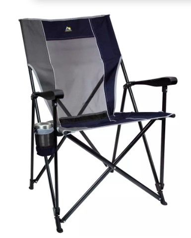 Photo 1 of GCI Outdoor Eazy XL Chair Portable Camping Chair Blue Eazy Xl Chair