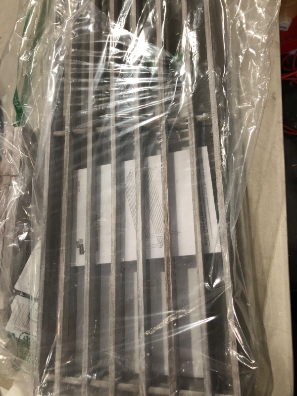 Photo 1 of Honey-Can-Do 2-Tier Wood Shoe Rack, Grey SHO-08413 Grey