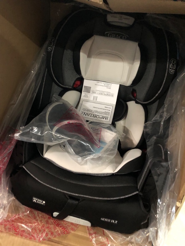 Photo 3 of Graco 4Ever DLX 4 in 1 Car Seat, Infant to Toddler Car Seat, with 10 Years of Use, Fairmont , 20x21.5x24 Inch (Pack of 1) DLX Fairmont