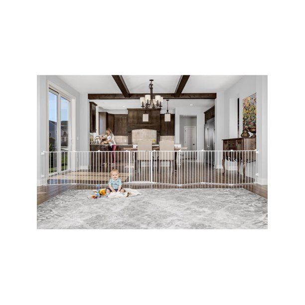 Photo 1 of Regalo 192 inch Super Wide Adjustable Baby Gate and Play Yard, 4-in-1, Age Group 6 to 24 Months, Configurable Baby Gate