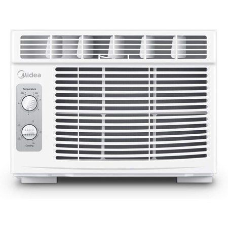 Photo 1 of MIDEA MAW05M1BWT Window Air Conditioner 5000 BTU with Mechanical Controls 7 Temperature Settings 2 Cooling and Fan Settings 110V White