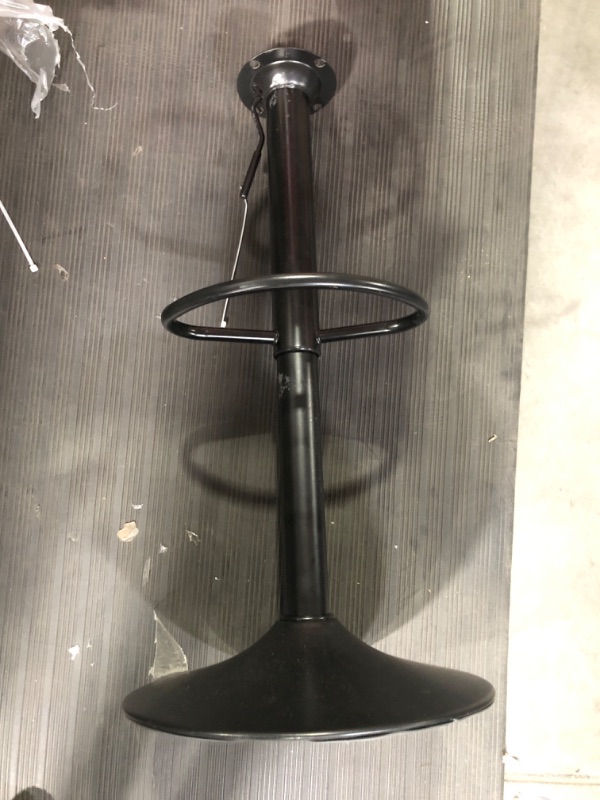 Photo 3 of [2x] Black Barstool BASES ONLY - Black - Adjustable Swivel with foot rest

