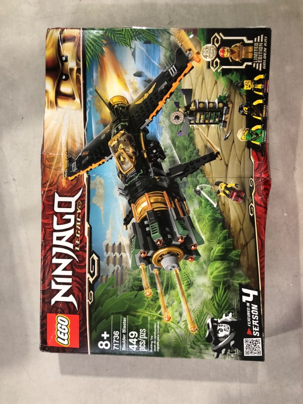 Photo 3 of LEGO NINJAGO Legacy Boulder Blaster 71736 Airplane Toy Featuring Collectible Figurines, New 2021 (449 Pieces)