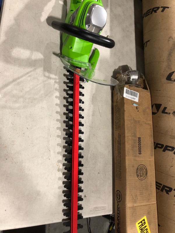 Photo 3 of Greenworks 4 Amp 22" Corded Electric Hedge Trimmer Corded Hedge Trimmer