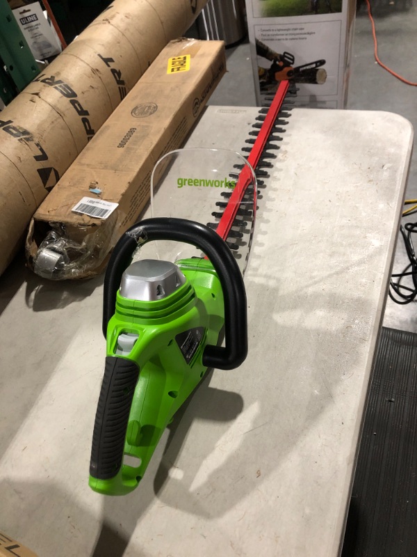 Photo 2 of Greenworks 4 Amp 22" Corded Electric Hedge Trimmer Corded Hedge Trimmer