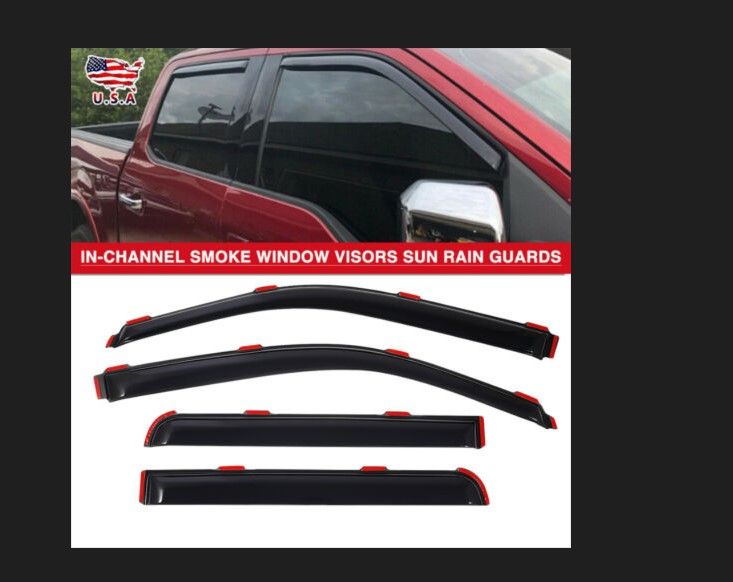 Photo 1 of Crew Cab 09-14 Sun Rain Vent Guards Shade