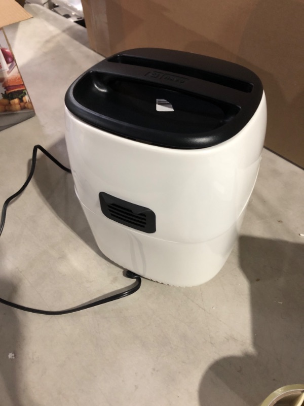 Photo 3 of DASH Tasti-Crisp Digital Air Fryer with AirCrisp Technology, Custom Presets, Temperature Control, and Auto Shut Off Feature, 2.6 Quart - White