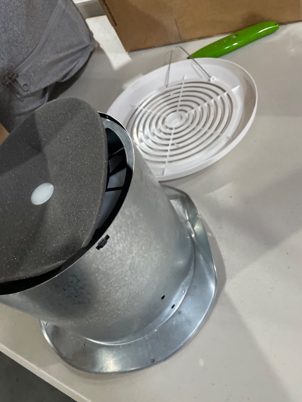 Photo 1 of Broan-NuTone 505 Exhaust Fan, White Vertical Discharge Ceiling Ventilation Fan, 8.5 Sones, 200 CFM, 8" 8-Inch 180 CFM 6.5 Sones Fan