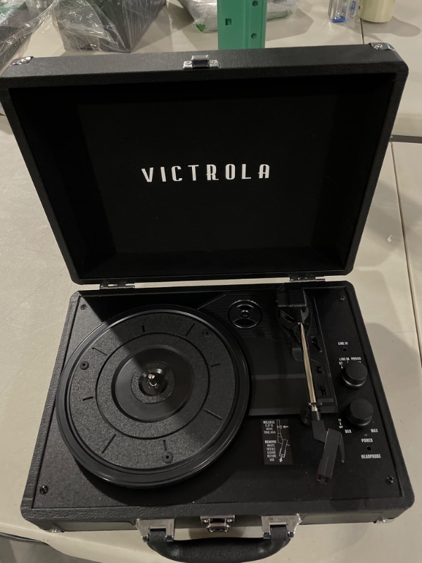 Photo 2 of Victrola Journey+ Bluetooth Suitcase Record Player, Black (VSC-400SB-BLK-SDF) Black Record Player