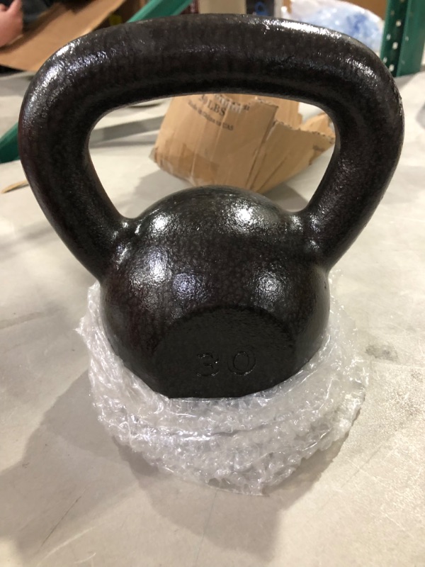 Photo 1 of Everyday Essentials All-Purpose Solid Cast Iron Kettlebell 30 Pounds