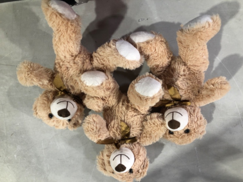 Photo 2 of MaoGoLan Tan Stuffed Teddy Bear Stuffed Animals 13.5 Inch [PACK OF 3] 