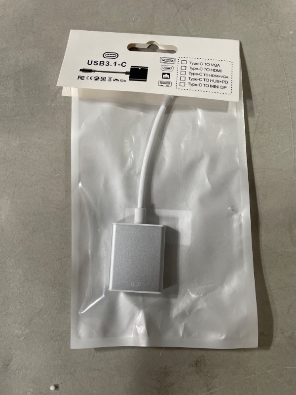 Photo 1 of USB-C to VGA Adapter, Bincolo USB 3.1 Type C (Thunderbolt 3) to VGA Converter 