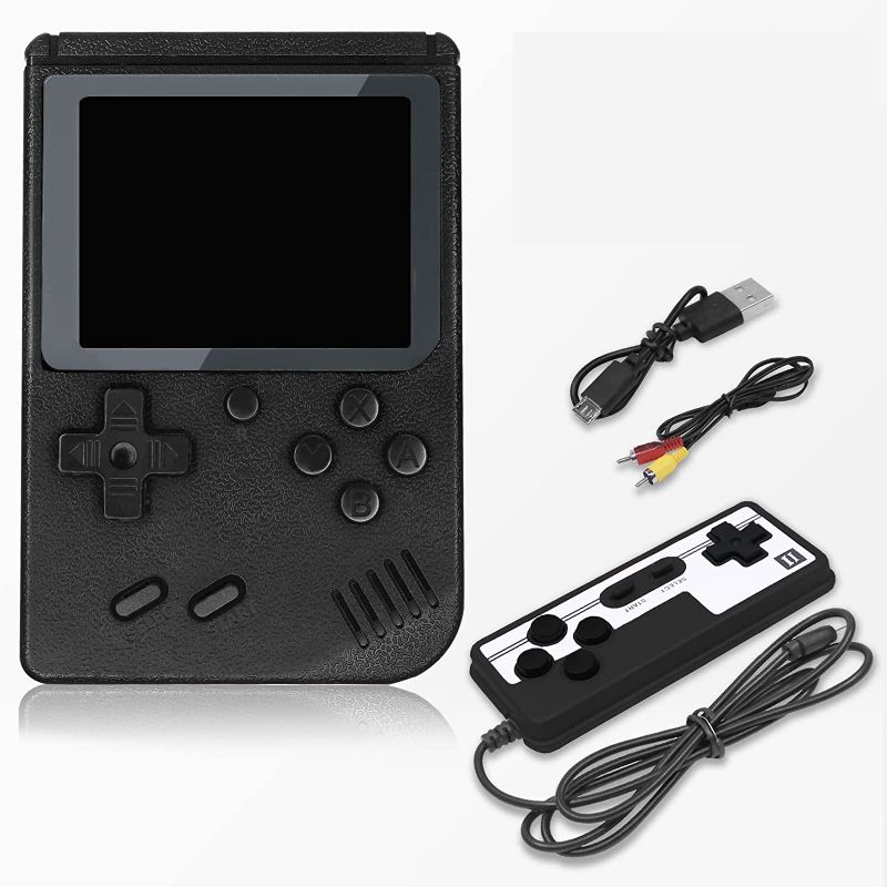 Photo 1 of Handheld Game Console Retro Mini Game with 500 Classic Games Console Handheld Games 3.0-Inch Color Screen 1200mAh Rechargeable Battery Support for Connecting TV and Two Players for Kids Adults
