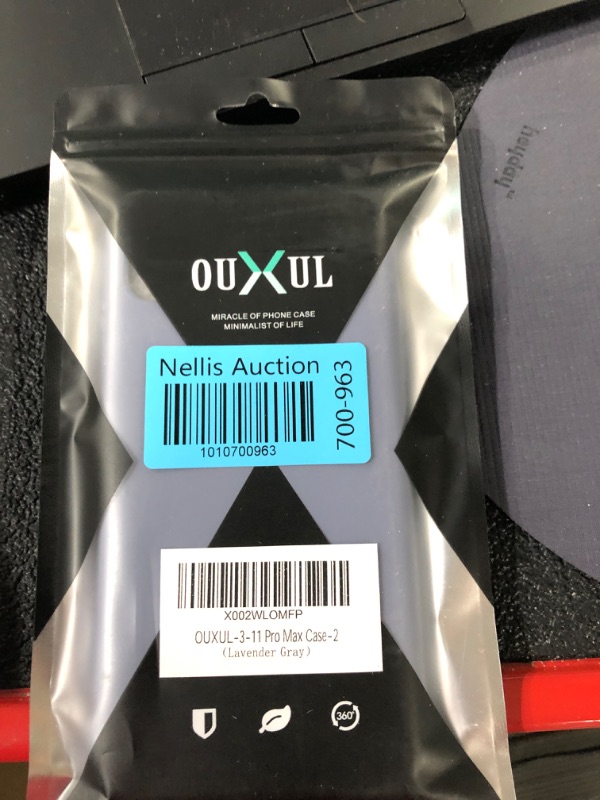 Photo 2 of OUXUL iPhone 11 Pro Max Case, Slim Liquid Silicone Case Compatible with iPhone 11 Pro Max 6.5 Inch, Full Body Microfiber Lining Protective Case (Lavender Gray)